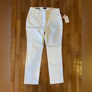 NEW NYDJ Sheri Slim white jeans
